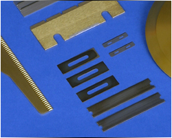 TiN Coating on Razor Blades and Packaging Knives - Northeast Coating Technologies - Providers of Quality PVD Multilayer Wear Resistant Coating For Functional and Decorative Applications - High Quality PVD Coatings, DLC Coating, R&D Coating, and Plasma Nitriding Services - Kennebunk, Maine